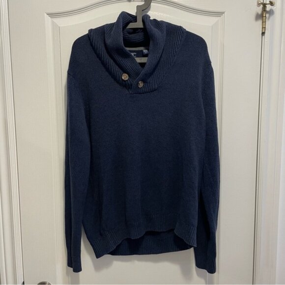 Izod Sweaters - Izod Dark Blue Cowl Neck Sweater